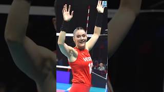 Volleyball Player Zehra Günêş 🔥♥️ Moments 🔥♥️ viral trending volleyball shorts [upl. by Aremat]