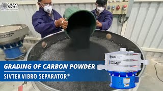 Gradation of Carbon Powder with Galaxy Sivtek Vibro Separator [upl. by Fausta160]