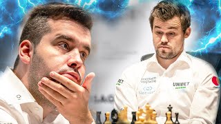 Ian Nepomniachtchi vs Magnus Carlsen  World Chess Championship 2021  Game 9 [upl. by Blondy]