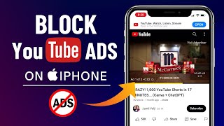 How to Block YouTube Ads on iPhone 2 Methods [upl. by Maibach]