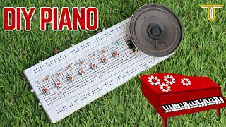 DIY Electronic Piano Circuit on Breadboard using 555 Timer [upl. by Sheelah825]