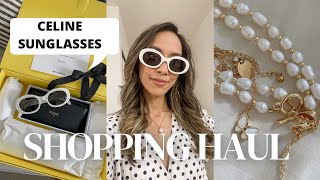 SHOPPING HAUL  CELINE TRIOMPHE SUNGLASSES amp MORE [upl. by Eanehs]