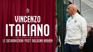 BOLOGNABRIXEN ⚽️  LE DICHIARAZIONI DI VINCENZO ITALIANO 🎙️ [upl. by Llennoj]