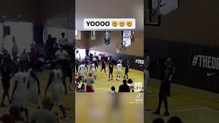 The crowd could not believe it 😳🤯 fyp passmetheball basketball dunk yo shorts [upl. by Ydahs797]