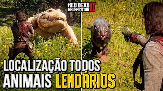 Localização Todos os Animais Lendários 2 Secretos  Red Dead Redemption 2 [upl. by Enamrahs]