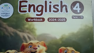 4th standard workbook English  unit 5 My ambition [upl. by Arrehs]