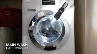 Allergen Cycle Miele W1 WKH272 TwinDos Washing Machine Powerwash Allergo Wash Allergy Cycle [upl. by Joslyn]