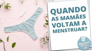 MENSTRUAÇÃO PÓS PARTO EM QUANTO TEMPO ELA VOLTA  MACETES DE MÃE [upl. by Erret267]