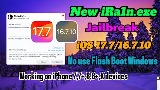 New iRa1n Jailbreak iOS 177 16710  15 Good fine  No USB Boot Windows required [upl. by Atkinson345]