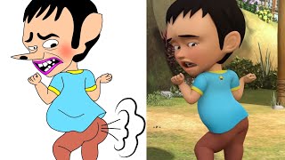 Goyang Upin Ipin Funny Drawing Meme  Upin amp Ipin Drawing Meme [upl. by Anstus43]