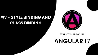 P7Angular Binding Techniques Style Binding and Class Binding [upl. by Yanal185]