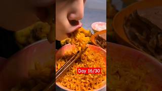 RAMEN CHALLENGE 🍜😋 Day 1630 shorts ramen noodles challengeyoutubeshorts viralvideotrending [upl. by Adner]