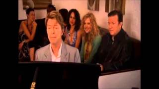 David Bowie and Ricky Gervais  quotChubby Little Loserquot from Extras AUDIO EDIT ONLY [upl. by Ezirtaeb]