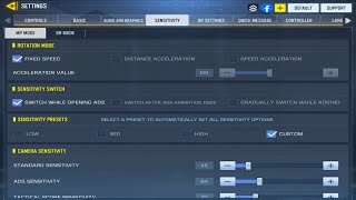 My settings  why low sensitivity is the best explained [upl. by Johnstone]
