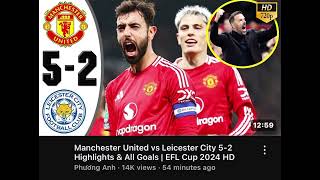 Manchester United vs Leicester city highlights manchesterunited football [upl. by Yseulte]