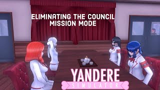 Eliminating the Council in mission mode yandere simulator [upl. by Aylsworth]