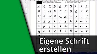 Eigene Schriftart erstellen ✅ Tutorial [upl. by Zicarelli825]