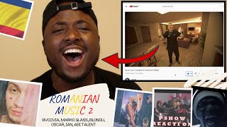 REACTING TO ROMANIAN MUSIC 2  BvcoviaOscar Abi Talent Blondu Ian Azteca Sezu [upl. by Beitz990]