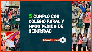 Cumplo con el colegio de Cabuyal y hago pedido de seguridad  Huaral [upl. by Atwekk]