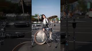 Drum Kit Female Drummer youtubeshorts drumsets shorts [upl. by Nnyladnarb]