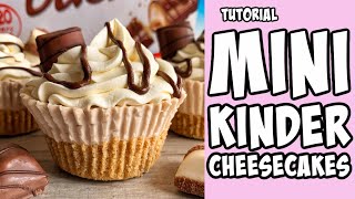 Mini Kinder Cheesecake Recipe tutorial Shorts [upl. by Ydnic]