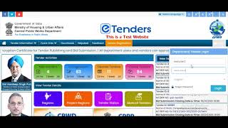 CPWD  eTender Bid Submission Process  Vupadhi Techno Services [upl. by Shermie516]