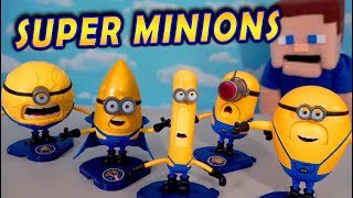 MINIONS Toys Despicable Me 4 SET YOLOPARK Figures [upl. by Eydie]