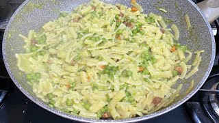 PASTA E PISELLI CREMOSA CON PANCETTA [upl. by Tomlin]