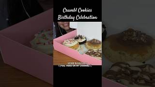 ASMR CRUMBL COOKIES BIRTHDAY MUKBANG mukbang crumblcookie asmr food shorts [upl. by Radley403]