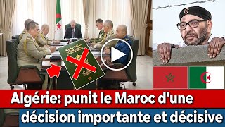 Urgent Algérie Maroc Réimposer les visas dentrée pour les Marocains venant en Algérie [upl. by Barnard]