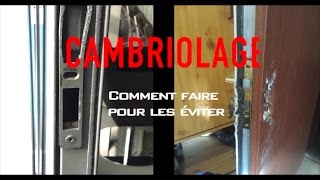 Cambriolage techniques des voleurs [upl. by Hisbe]