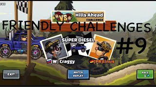 FRIENDLY CHALLENGES 9  hill climb racing 2 [upl. by Durgy]