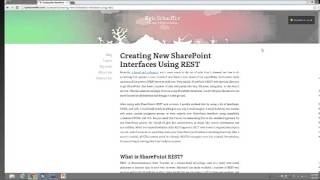 SharePoint REST Services for Designers [upl. by Picardi]