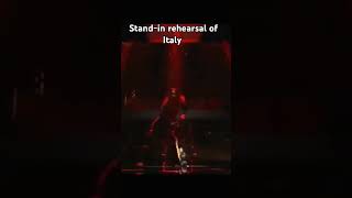 🇮🇹 A snippet from the standin rehearsal of Italy esc2024 eurovision2024 eurovision [upl. by Annek]