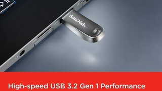 SanDisk Ultra Pendrive 128Gb 400Mbs File Transfer SpeedUSB 32Unboxing metal Frame [upl. by Eenolem]