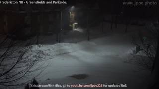 Snow Storm  LIVE WEBCAM  Fredericton NB [upl. by Jordon543]