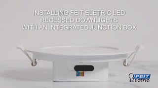 How to Install LED Recessed Downlights with Integrated JBox [upl. by Harelda]