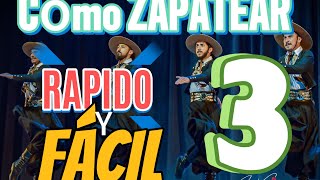 COMO ZAPATEAR RÁPIDO Y FÁCIL 3ZAPATEO CEPILLADO CON GIRO [upl. by Lifton]