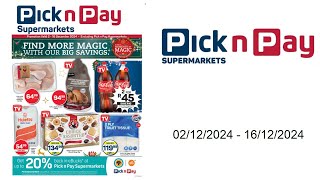 Pick n Pay specials  02122024  16122024 [upl. by Eentirb]