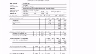 Reisekostenabrechnung mit Excel [upl. by Tor959]