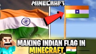 Building the Indian Flag in Minecraft [upl. by Htebesile]