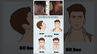 Best exercises for jawline  mewing tutorial  jawline in 30 days  jawbone gym motivation [upl. by Hajan]