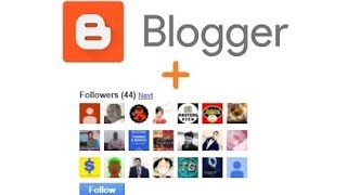 How to add followers button in bloggerblogspot [upl. by Robinet]