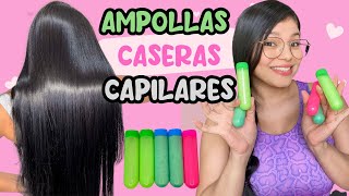 Ampollas 100 caseras para el cabello maltratado y débil [upl. by Lucky728]