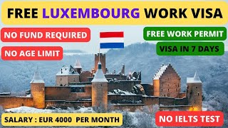 How to get Jobs in Luxembourg  How to Get Luxembourg Work Visa  Jobs in Luxembourg 2024 [upl. by Atirb934]