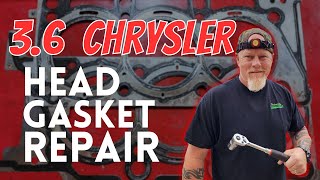 36 Chrysler Pentastar How to Replace Head Gaskets [upl. by Lehsar]