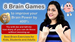 8 Brain Games for kids  Memory games for Kids  Brain Exercises to improve memory and concentration [upl. by Amri904]