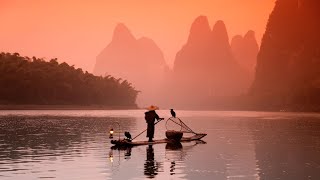 Cormorant Fishing in China How to Use a Bird to Catch a Fish [upl. by Rratsal]