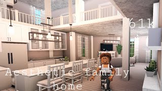 Bloxburg  Aesthetic family home 61k house build [upl. by Eihtur877]