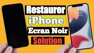 Comment Réparer Un iPhone Bloqué Sur Un Écran Noir  Restaurer iphone Bloqué [upl. by Gore]